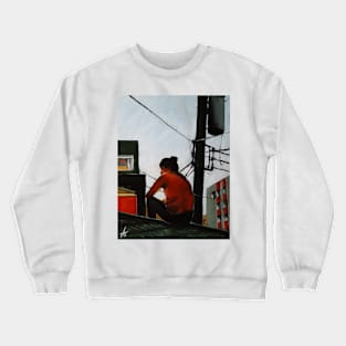 Up on the roof Crewneck Sweatshirt